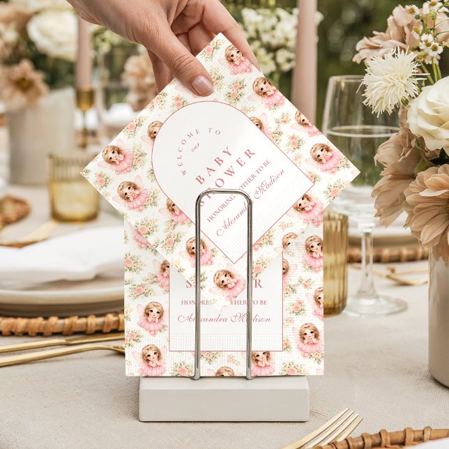 Magical Fairy Garden Baby Shower Serviette (Von Creator hochgeladen)