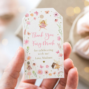 Magical Fairy Garden Floral Geburtstag Vielen Dank Geschenkanhänger