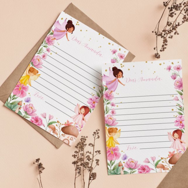 Magical Fairy Girl Time Capsule Note Card Dankeskarte (Von Creator hochgeladen)