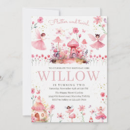 Magical Fairy Invitation for Birthday Tea Party  Einladung