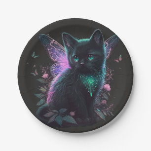 Magical Fairy Kitten Pappteller