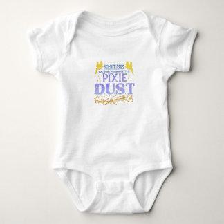 Magical Fairy Pixie Dust Cute Inspirational Quote Baby Strampler