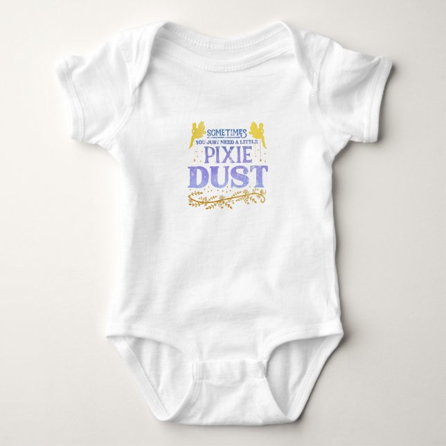 Magical Fairy Pixie Dust Cute Inspirational Quote  Baby Strampler (Vorderseite)