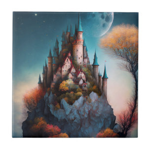 Magical Fantasy Castle Keramik Tile Fliese