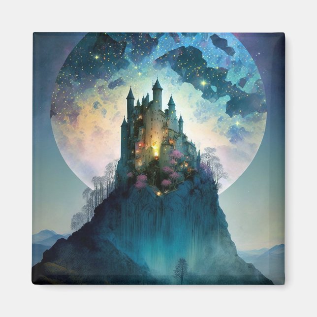 Magical Fantasy Castle Magnet (Vorne)