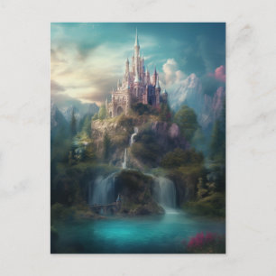 Magical Fantasy Castle Postkarte