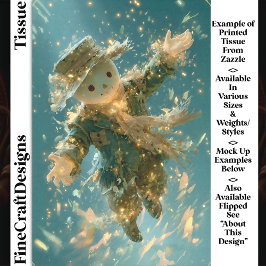 Magical Floating Snowman Spirit DX2R Decoupage Seidenpapier