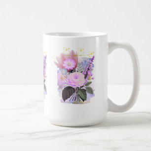 Magical Floral Bouquet in Golden Frame Kaffeetasse