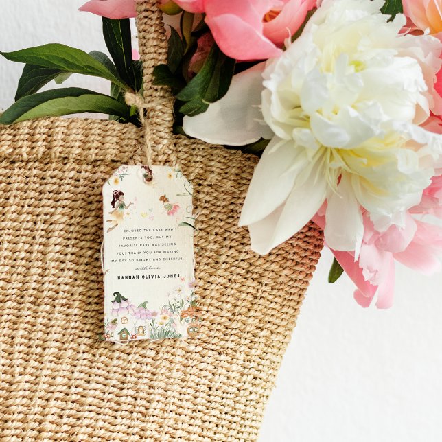 Magical Floral Fairy | Geburtstag Geschenkanhänger (Von Creator hochgeladen)