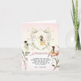 Magical Floral Fairy | Vielen Dank Dankeskarte
