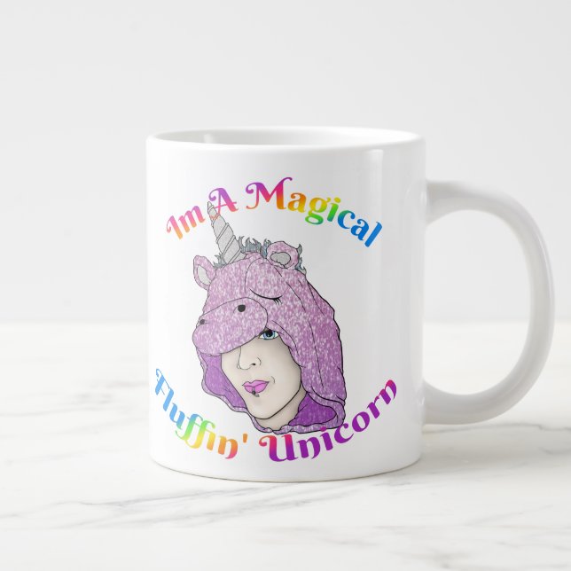 Magical Fluffin Unicorn Jumbo Spezielle Tasse (Rechts)