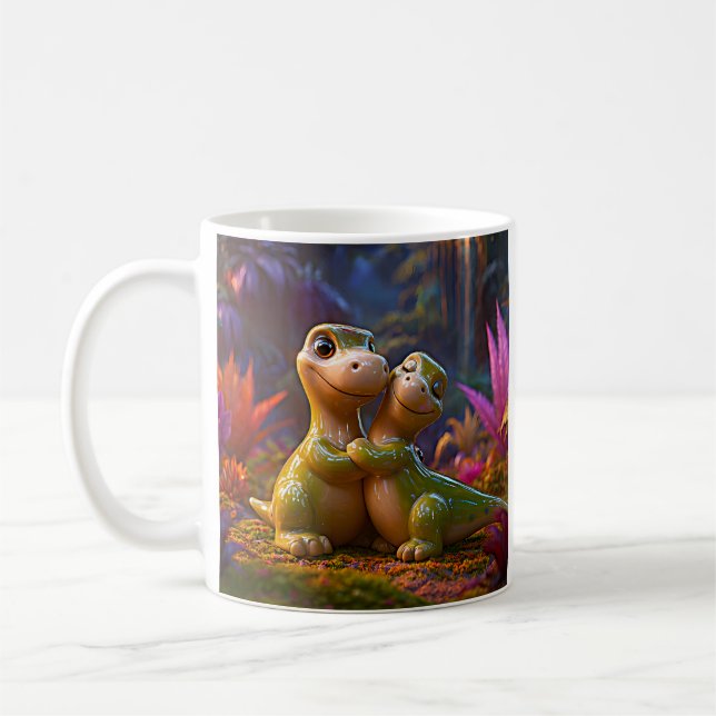 Magical Forest Dino Hug Kaffeetasse (Links)
