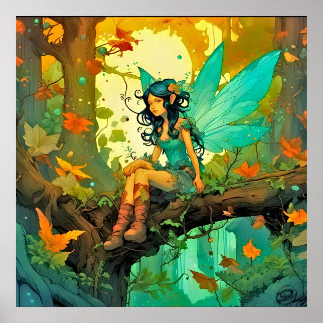 Magical Forest Fairy Poster (Vorne)