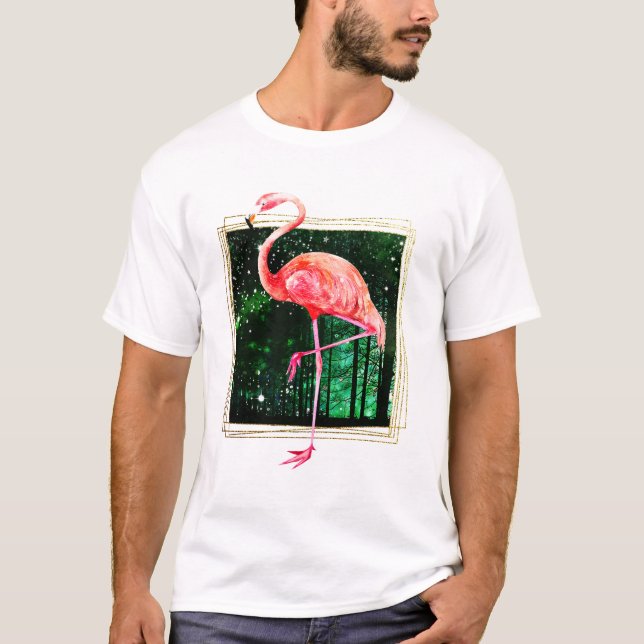 Magical Forest Flamingo T-Shirt (Vorderseite)