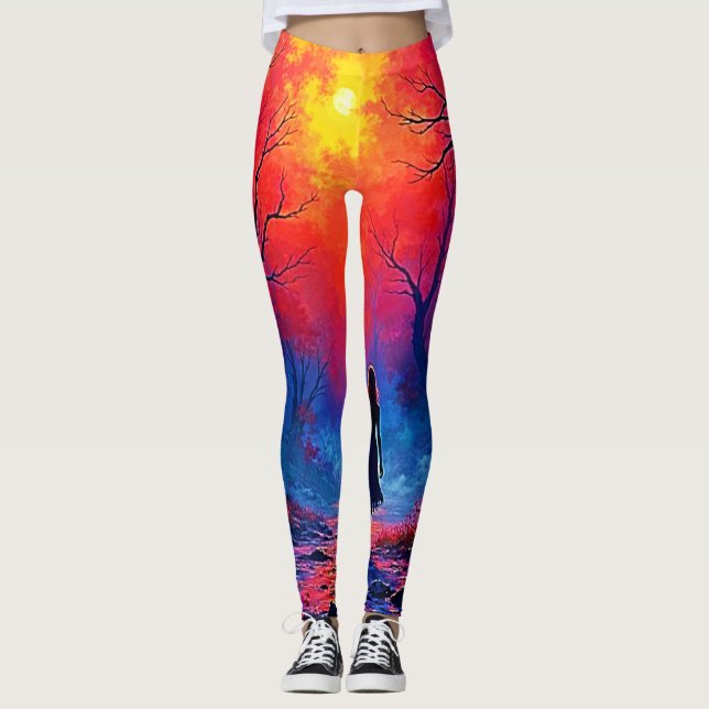 Magical Forest Girls Solitude Design Leggings (Vorderseite)