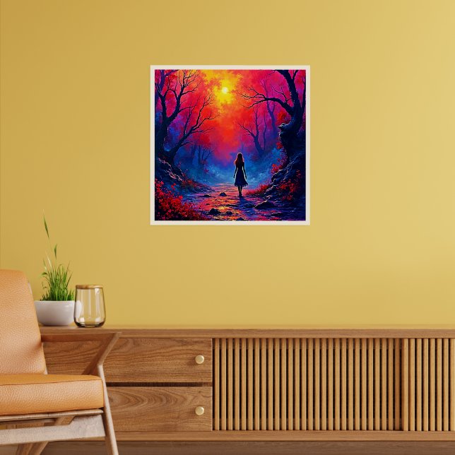 Magical Forest Girls Solitude Design Poster (Wohnzimmer 2)