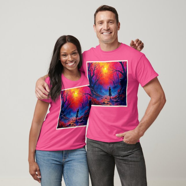 Magical Forest Girls Solitude Design T-Shirt (Unisex)
