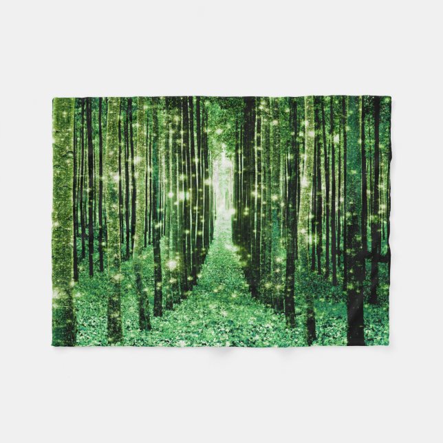 Magical Forest Green Mystery Fleecedecke (Vorderseite (Horizontal))