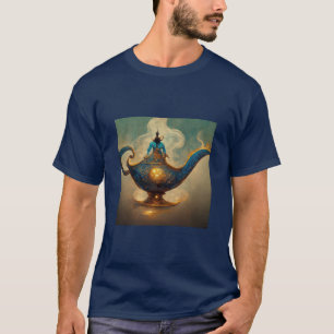 Magical Genie Lamp Designed T - Shirt