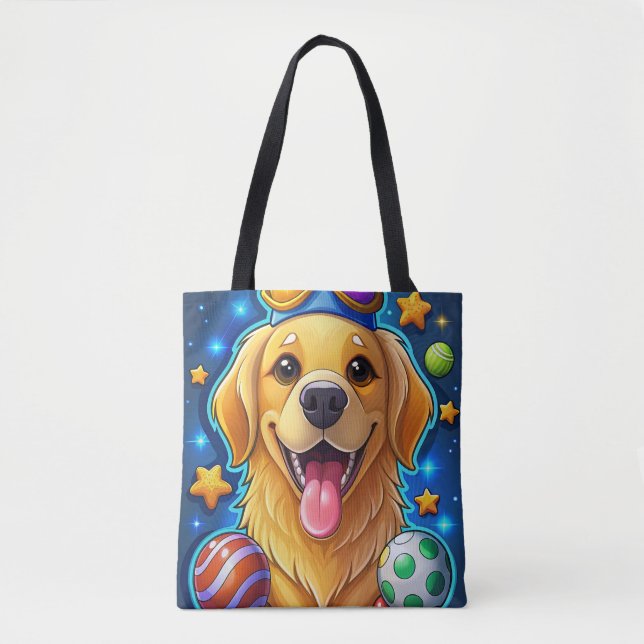 Magical Golden Retriever Puppy with Stars (Vorderseite)