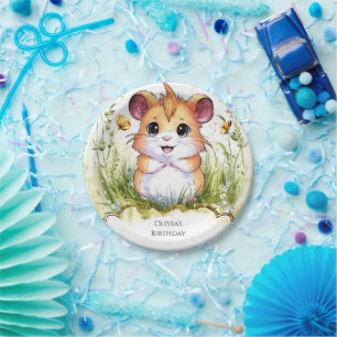 Magical Happy Hamster Birthday Pappteller