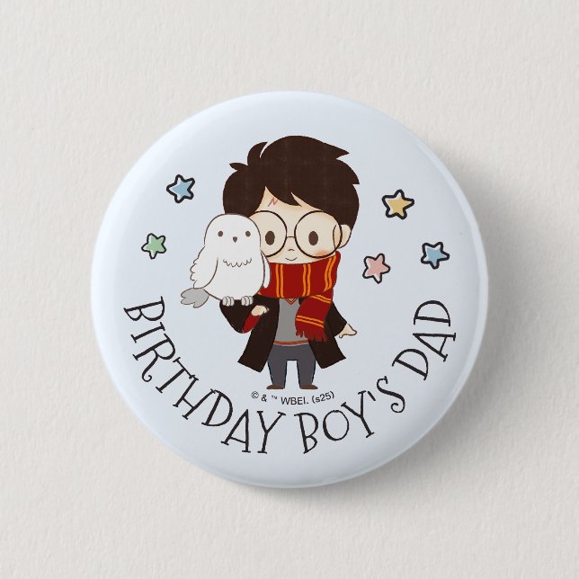 Magical HARRY POTTER™ und Hogwarts zum Geburtstag Button (Vorderseite)