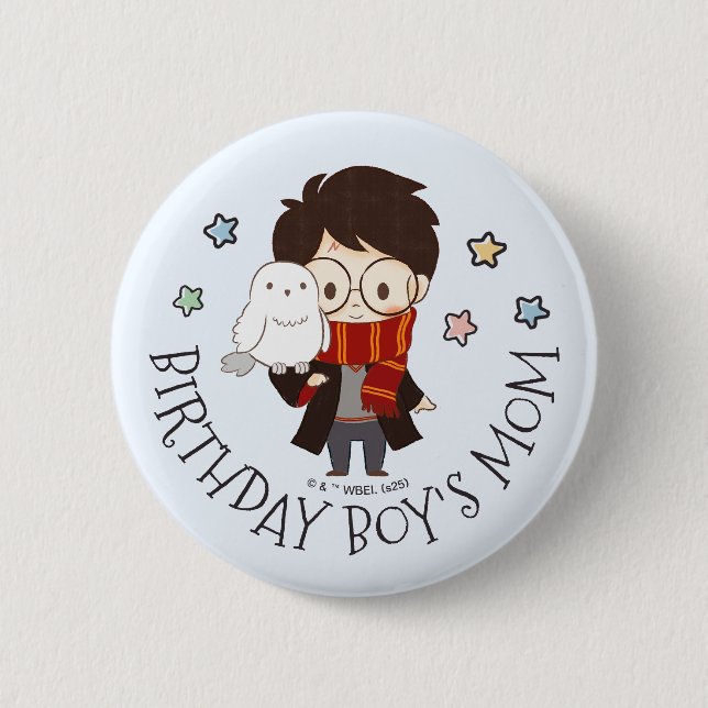 Magical HARRY POTTER™ und Hogwarts zum Geburtstag Button (Vorderseite)