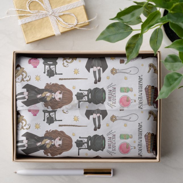 Magical Hermione Granger Watercolor Seidenpapier (Geschenk)