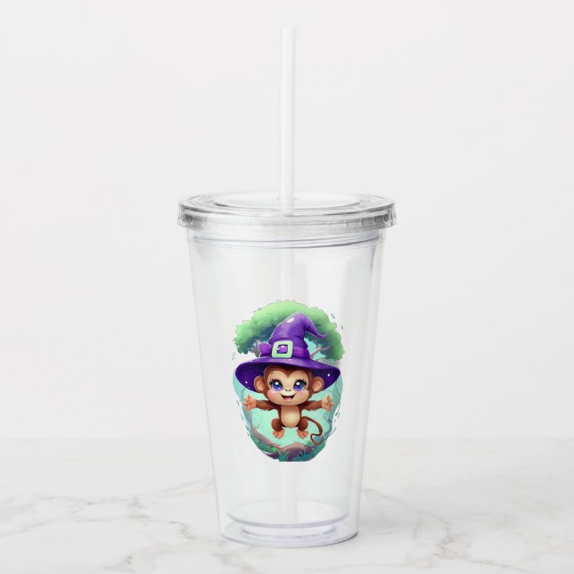 Magical Hexchy Monkey Acryltrinkbecher (Vorderseite)
