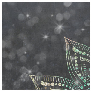 Magical Holographic Mandala Glitzer Sparks Design Stoff
