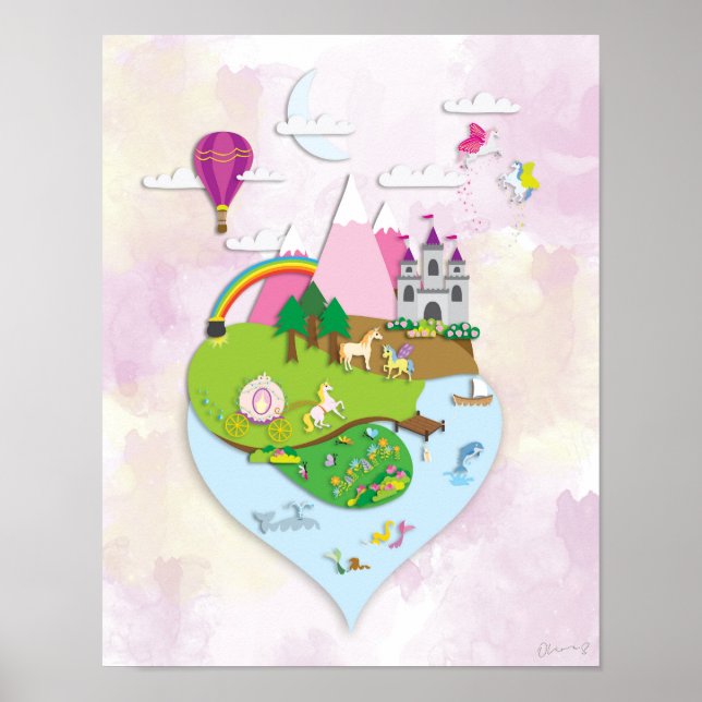Magical Imagination Island Poster (kein Text) (Vorne)
