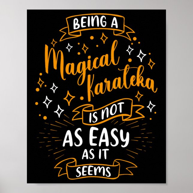 Magical Karateka - Weihnachten Karateka Karate Wom Poster (Vorne)