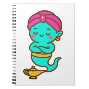Magical Kawaii Djinn - Neon Spirit Notizblock