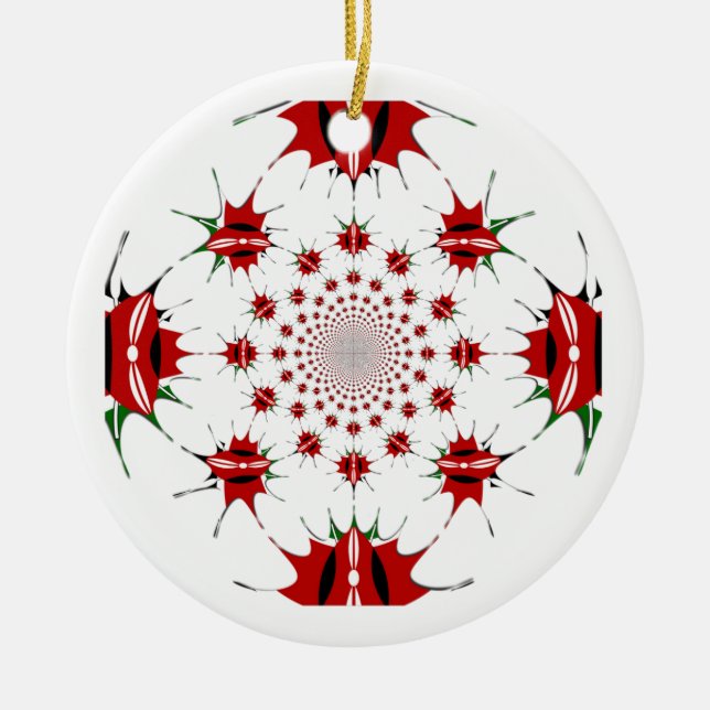 Magical Kenya: Kaleidoskop Kultur Identität 🇰 🇪 Keramik Ornament (Vorne)