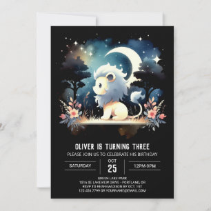 Magical Kids Lion Birthday Einladung