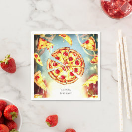 Magical Kids' Pizza zum Geburtstag Serviette
