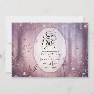 Magical Lavender Fairy Lights Hochzeit Save The Date