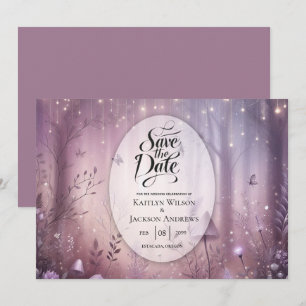 Magical Lavender Fairy Lights Hochzeit Save The Date