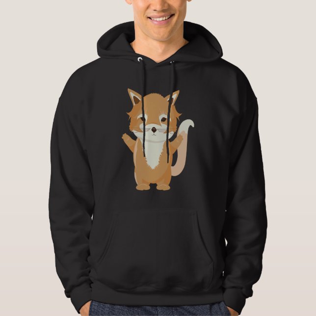 Magical little fox a cute animal hoodie (Vorderseite)