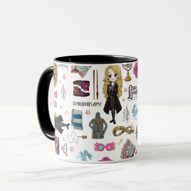 Magical Luna Lovegood Watercolor Tasse (Vorderseite Links)