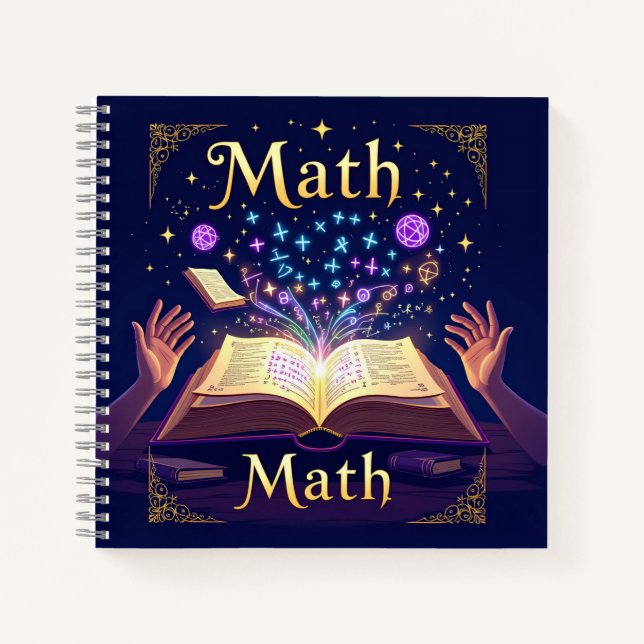 Magical Math Enlightenment Notebook | Personalized Notizbuch (Vorderseite)