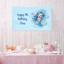 Magical Mermaid Birthday Banner