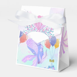 Magical  Mermaid Birthday Invitation Card Geschenkschachtel