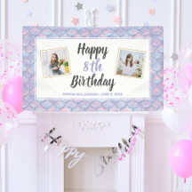 Magical Mermaid Birthday Party Custom Photos