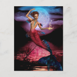 Magical Mermaid Moon Postkarte