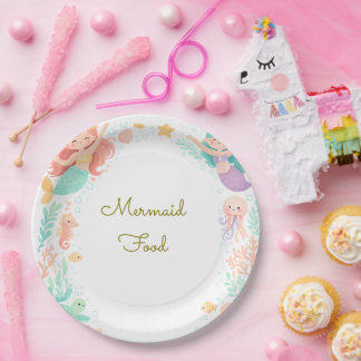 Magical Mermaid Under the Sea Kids Birthday Pappteller