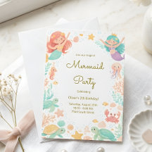 Magical Mermaid Under the Sea Kids Birthday Party