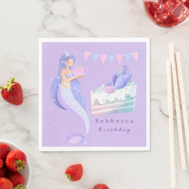 Magical Mermaid Under the Sea Kids Birthday Serviette