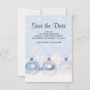 Magical Metallic Christmas Balls Fotograph Save The Date