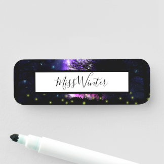 Magical Milky Way Name Tag Namensschild